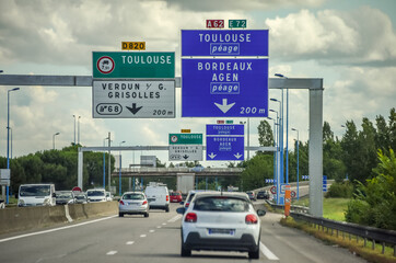 route autoroute mobilité routier Toulouse Bordeaux Agen peage