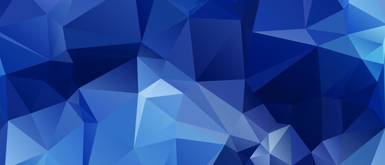 Blue Abstract Color Polygon Background Design, Abstract Geometric Origami Style With Gradient