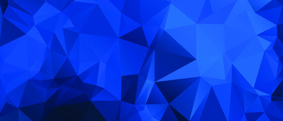 Blue Abstract Color Polygon Background Design, Abstract Geometric Origami Style With Gradient