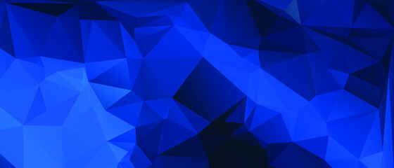 Blue Abstract Color Polygon Background Design, Abstract Geometric Origami Style With Gradient