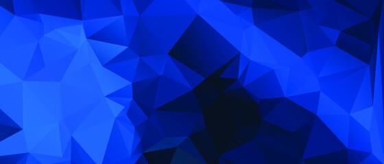 Blue Abstract Color Polygon Background Design, Abstract Geometric Origami Style With Gradient