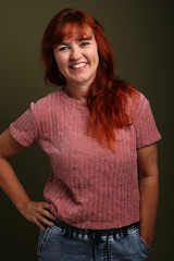 Obraz premium Portrait of a beautiful young woman