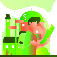 illustration of a person in a suit