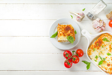 Italian traditional lasagna pasta