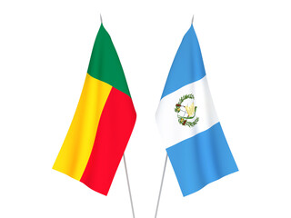 Benin and Republic of Guatemala flags