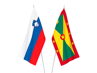 Slovenia and Grenada flags
