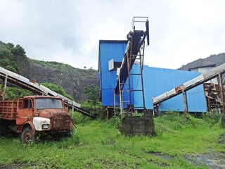 abandoned stone mining 