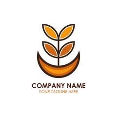 Obraz premium Nature and Leaf logo , organic leaf logo for brand and company