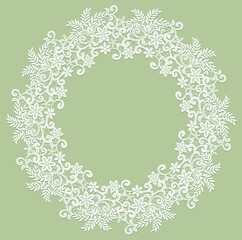 lace flower frame