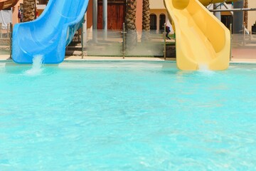 water slides at the water park