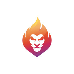 lion flame logo