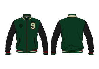 retro vintage windbreaker jacket template © Ronillo