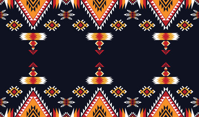Geometric ethnic oriental ikat pattern traditional Design for background,fabric,wrapping,clothing,wallpaper,Batik,carpet,embroidery style.