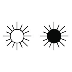 Weather icon vector set. Synoptic illustration sign collection. Weather forecast symbol or logo.
