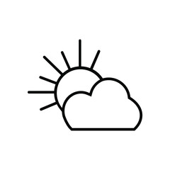 Weather icon vector set. Synoptic illustration sign collection. Weather forecast symbol or logo.
