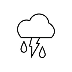 Weather icon vector set. Synoptic illustration sign collection. Weather forecast symbol or logo.
