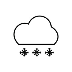 Weather icon vector set. Synoptic illustration sign collection. Weather forecast symbol or logo.
