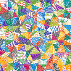 Fototapeta na wymiar Low poly sketch background. Amazing square pattern. Authentic abstract background. Vector illustration.