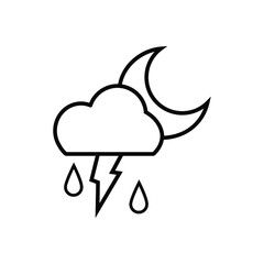 Weather icon vector set. Synoptic illustration sign collection. Weather forecast symbol or logo.
