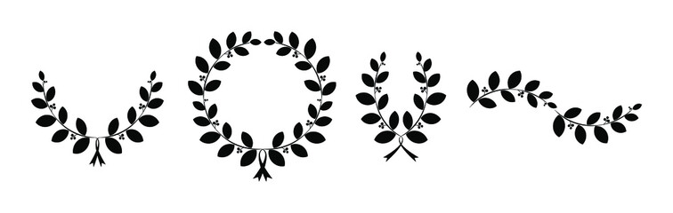 laurel wreath with wreath	