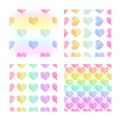 Rainbow leopard vector seamless pattern. Neon gradient © xenial