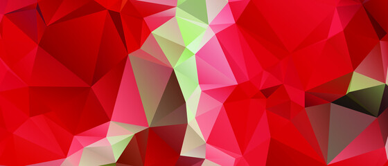 Red Abstract Color Polygon Background Design, Abstract Geometric Origami Style With Gradient