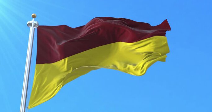 Tolima Department Flag, Colombia. Loop