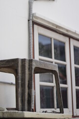 old table with windows