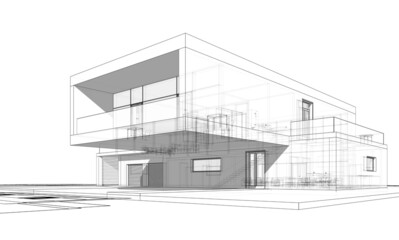 modern house architectural drawings 