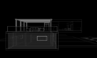 modern house architectural drawings 