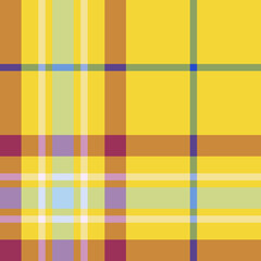 Seamless vector tartan pattern for fabric, textile, wrapping etc. Plaid background