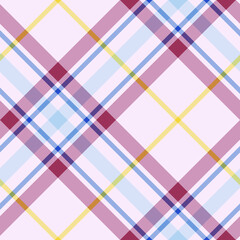 Seamless vector tartan pattern for fabric, textile, wrapping etc. Plaid background
