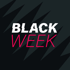 black week sale red - obrazy, fototapety, plakaty