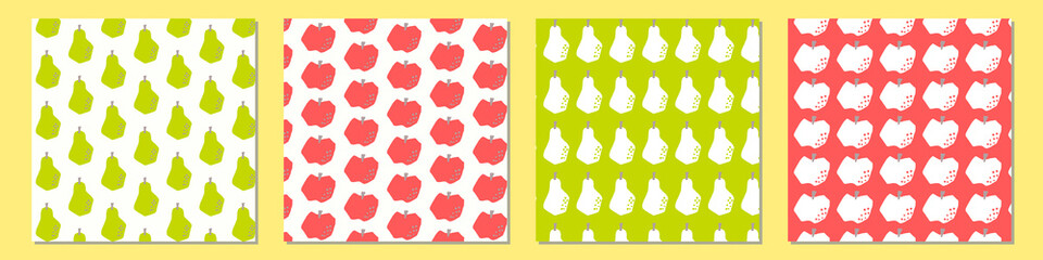 パターン4点セットりんご洋梨