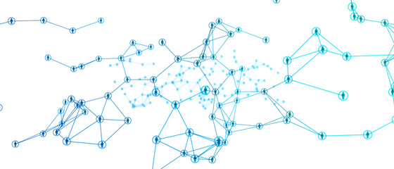 network di persone, rete di utenti e relazioni, connessione internet