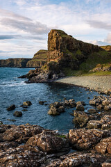 cliffs of mull at sunset