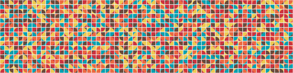 Abstract Geometric Pattern generative computational art illustration