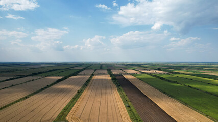 Fields from a bird's eye view