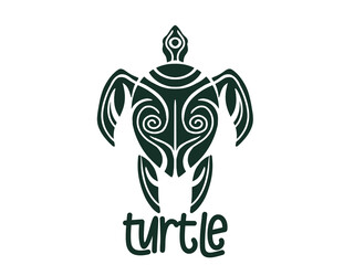 Turtle logo graphic design concept. Editable sea turtle element, can be used as logotype, icon, template in web and print