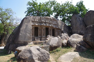 インド　世界遺産マハーバリプラムの建造物群