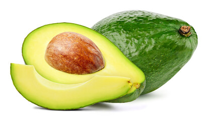 Avocado isolated on white background