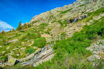 Restonica Tal auf Korsika