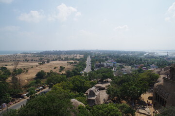 Obraz premium インド 世界遺産マハーバリプラムの建造物群