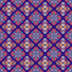 Oriental Damask Seamless Pattern Ornament