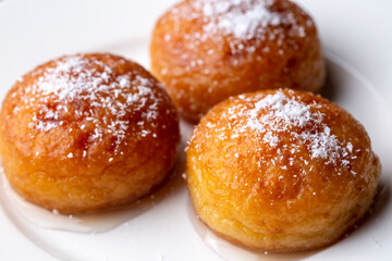 Traditional delicious Turkish dessert; Kemalpasa dessert