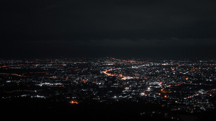 Overlooking city in Chiangmai Thailand