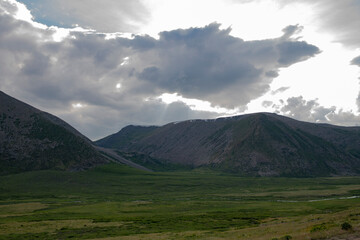 clouds over mountain