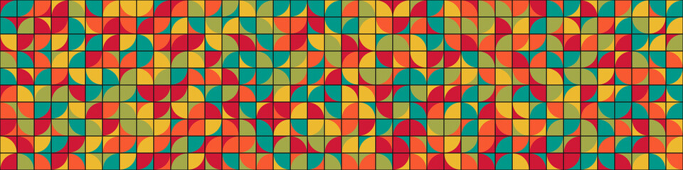 Abstract Geometric Pattern generative computational art illustration