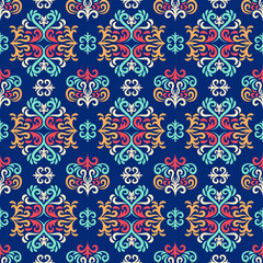 Oriental Damask Seamless Pattern Ornament