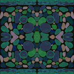 Folk Seamless Artwork. Grey Violet Geometric Wallpaper. Graphic Hand made Border. Black Violet Hippie Floral Tile. Bohemian Tie Dye Tapestry. Tribal Geo Boho. Grey Violet Pillowcase Design.